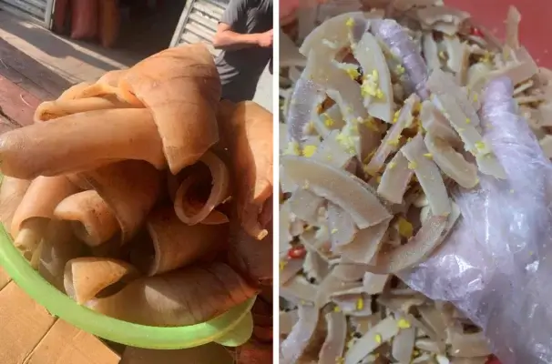 Da trâu muối chua