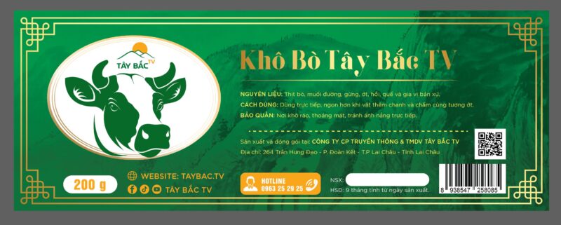 Khô bò Tây Bắc TV