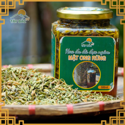 Hoa đu đủ đực ngâm mật ong rừng