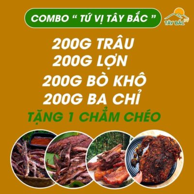 Món quà Tết ý nghĩa từ Combo tứ vị Tây Bắc (800g)