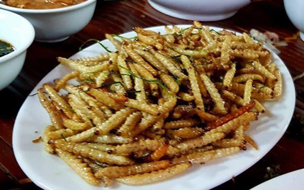 Sâu chít rang lá chanh