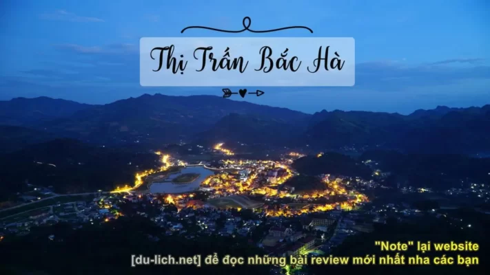 Thị trấn Bắc Hà về đêm