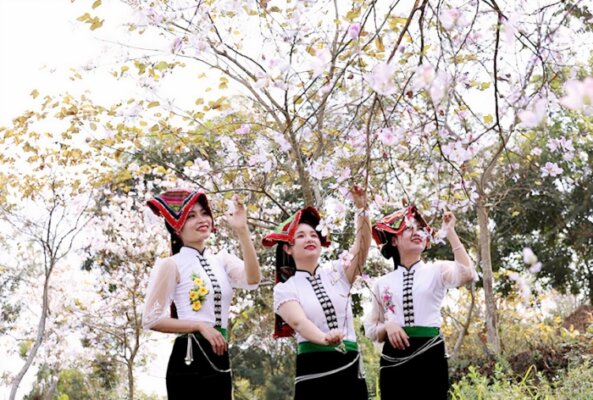 Độc đáo lễ hội hoa Ban Điện Biên