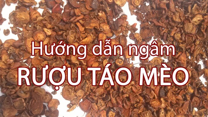 Cách ngâm rượu táo mèo khô Cách ngâm rượu táo mèo khô