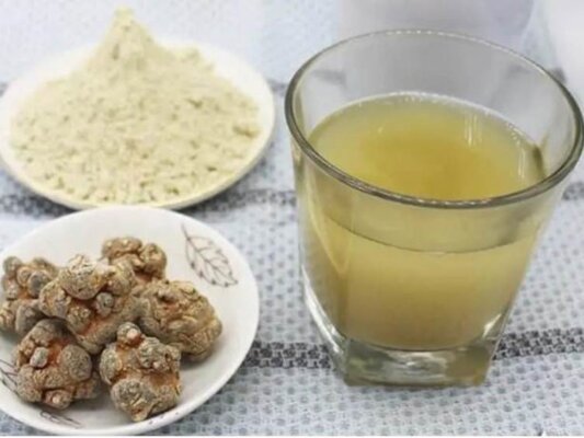 Uống nước củ tam thất Uống nước củ tam thất