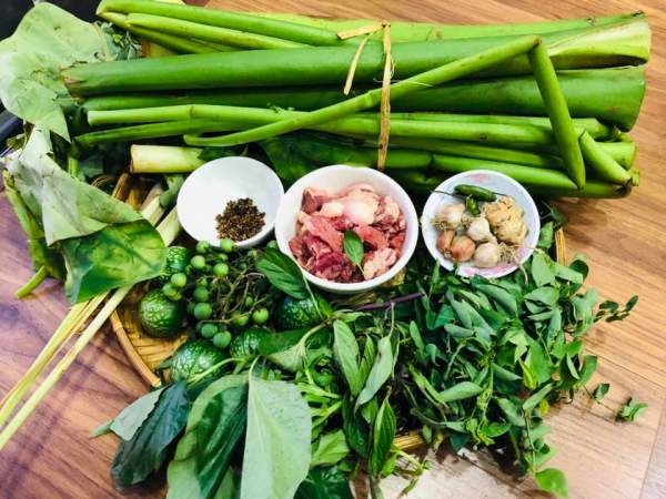 Canh rau bon - món ăn đặc sản Điện Biên dân dã
