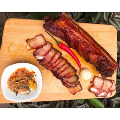 Thịt ba chỉ gác bếp xào lá chanh Thịt ba chỉ gác bếp xào lá chanh