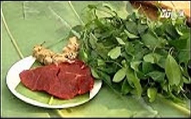 Thịt trâu lá lồm Hòa Bình