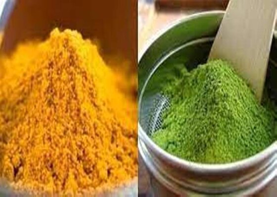 Cach sử dụng Viên tinh nghệ trà xanh.