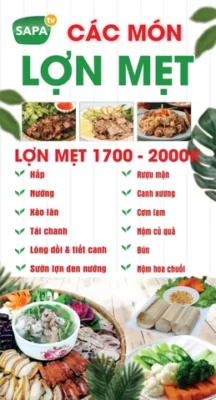 Thực đơn nhà hàng Sapa TV