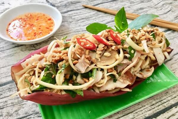 Cách làm nộm hoa chuối đu đủ thật hấp dẫn Cách làm nộm hoa chuối đu đủ thật hấp dẫn