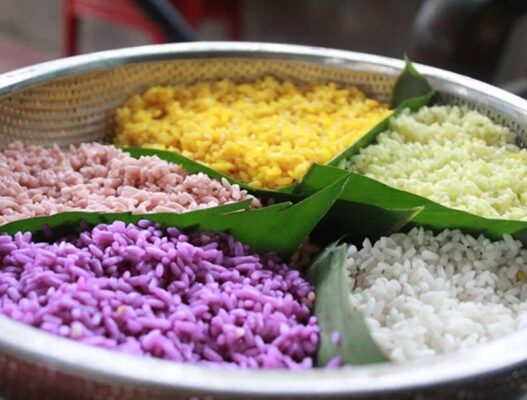 Xôi ngũ sắc, độc đáo ẩm thực Tây Bắc Xôi ngũ sắc, độc đáo ẩm thực Tây Bắc