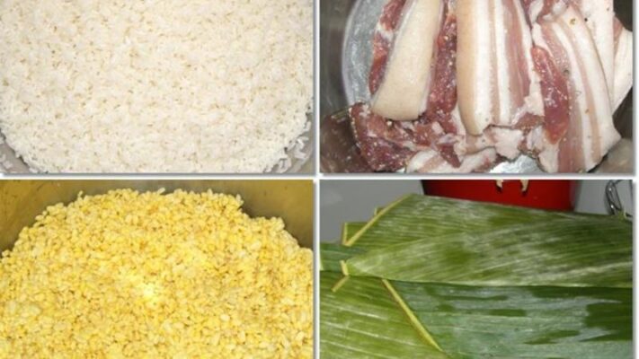 Cách làm bánh chưng mang hương vị ngày tết