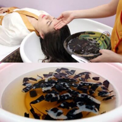 Cách gội đầu bằng trái bồ kết