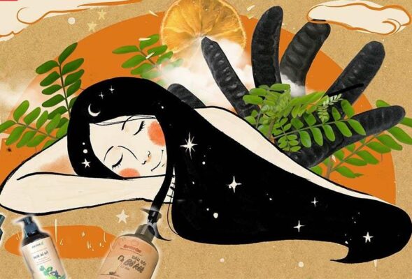 Cách làm dầu gội đầu bồ kết chanh sả