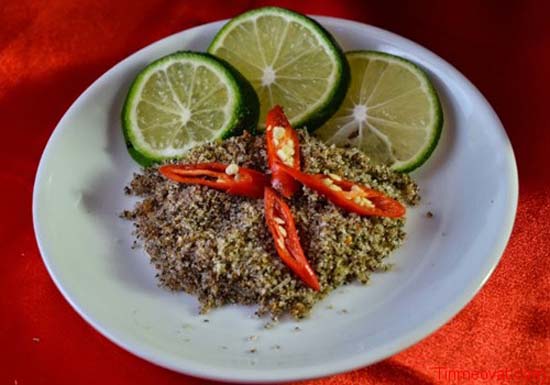 Cách làm chẩm chéo khô Tây Bắc