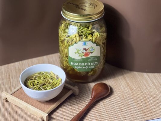 công dụng của hoa đu đủ đực ngâm mật ong
