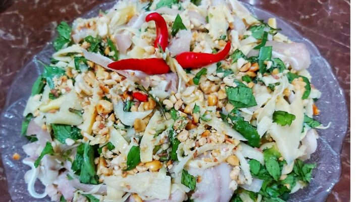 Độc lạ món nộm măng Tây Bắc