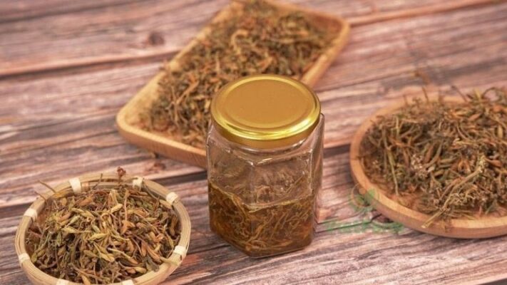 Hoa đu đủ đực ngâm mật ong