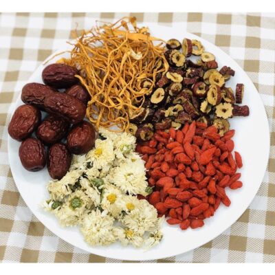 Cách pha trà hoa cúc táo đỏ