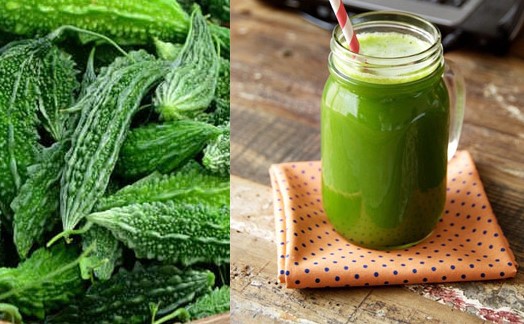 Uống nước ép mướp đắng trị mụn