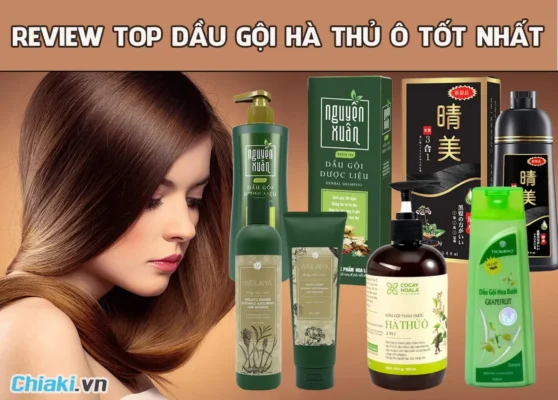 Các loại dầu gội đầu hà thủ ô hiện nay