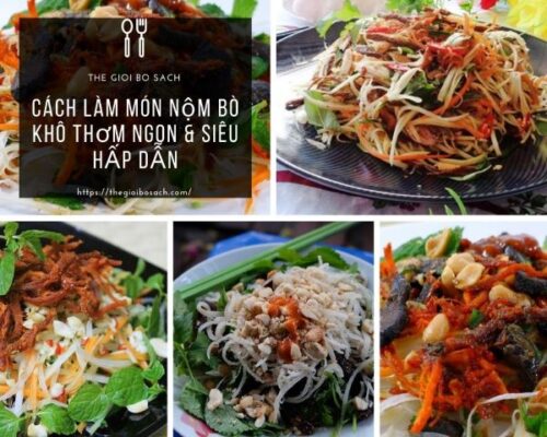 Cách làm món nộm đu đủ bò khô