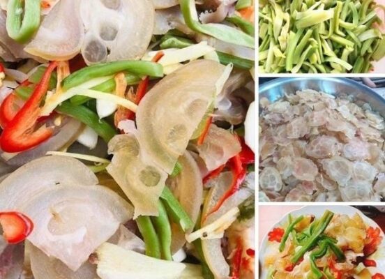 Cách làm nộm rau tiến vua với gân bò