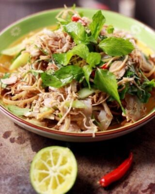 Cách nộm bắp bò hoa chuối