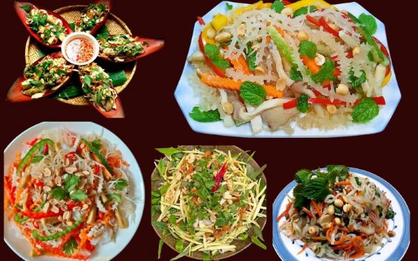 Cách nộm hoa chuối với sứa