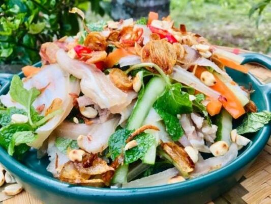 Cách nộm tai heo dưa chuột