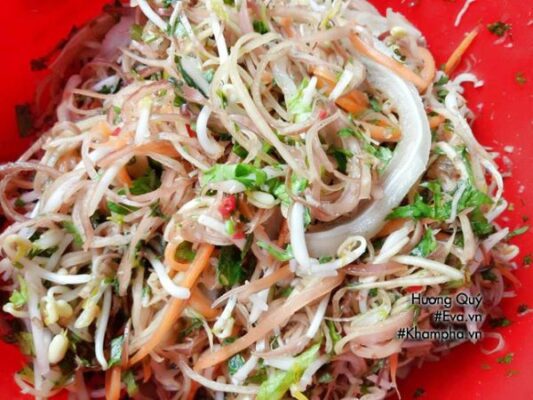 Công thức nộm hoa chuối thơm ngon