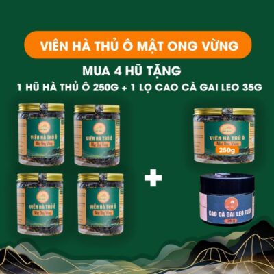Thành phần chính của viên hà thủ ô mật ong vừng Tây Bắc